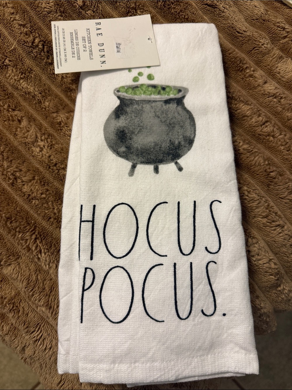 Rae Dunn White Hand Towel 2 pack